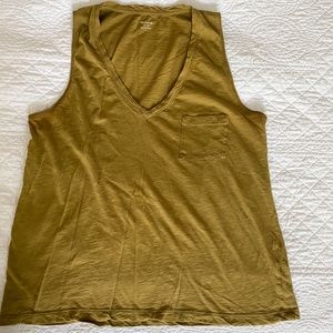 Madewell Whisper cotton V-neck pocket tank